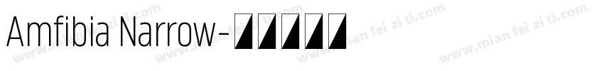 Amfibia Narrow字体转换